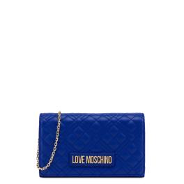 Love Moschino Clutch Shiny Quilted Blu Oceano - 1