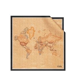 Alviero Martini 1a Classe Foulard Geo Classic in seta 70x70 Nero - 1