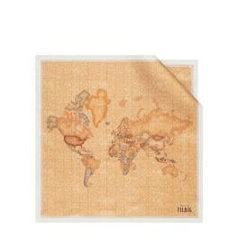 Alviero Martini 1a Classe Foulard Geo Classic in seta 70x70 Avorio - 1