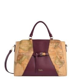 Alviero Martini 1a Classe Geo Saloon borsa a mano Burgundy - 1