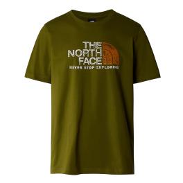 The North Face T-Shirt Rust 2 Forest Olive - 1
