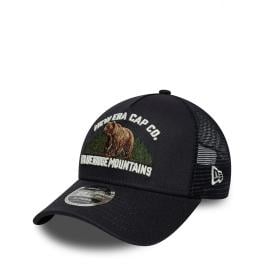 NWER 9FORTY M-Crown A-Frame Trucker New Era Graphic Blu Navy - 1