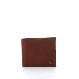 Wallet with removable ID holder Black Square-CUOIO-UN