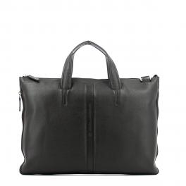 Expandable slim briefcase-MARRONE-UN
