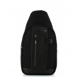 Piquadro Monospalla Brief 2 in tessuto riciclato - 1