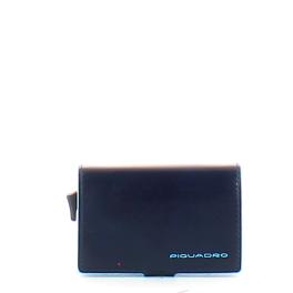 Piquadro Porta carte di credito con Doppio Sliding System Blue Square RFID - 1