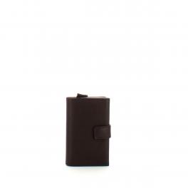 Piquadro Porta carte di credito con Sliding System RFID Black Square - 1