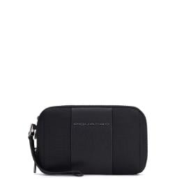 Piquadro Pochette a due scomparti in tessuto riciclato Brief 2 - 1