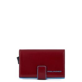 Piquadro Porta carte di credito con Sliding System RFID Blue Square - 1