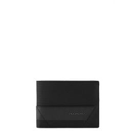 Piquadro Portafoglio in tessuto e pelle Nero - 1