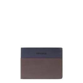 Piquadro Portafoglio RFID con portamonete Harper Blu Testa di Moro - 1