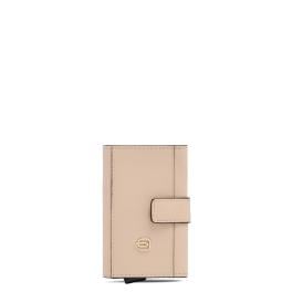 Piquadro Porta Carte Sliding System Circle Beige Cuoio - 1