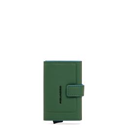 Piquadro Porta Carte Sliding System Atlas Verde2 - 1
