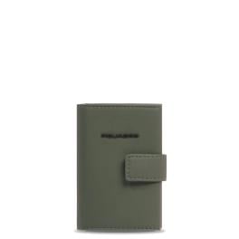 Piquadro Porta Carte Sliding System Corner 2.0 Verde - 1