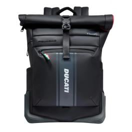 Piquadro Zaino Corner Roll-Top Porta PC 15.6" Ducati Nero - 1