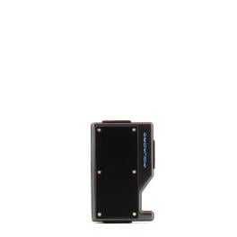 Piquadro Porta carte Blue Square elastico Nero - 1