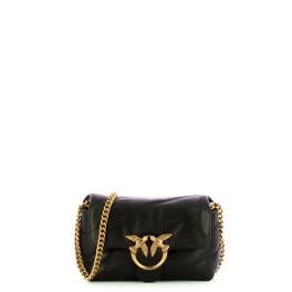 Pinko Mini Borsa a tracolla Love Puff Nero Antique Gold - 1