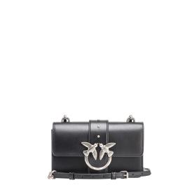 Pinko Mini Borsa a tracolla Love One Nero Old Silver - 1