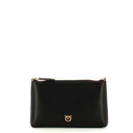 Pinko Pochette Mini Flat Horizontal Nero Antique Gold - 1
