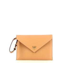 Pinko Pochette Flat Rosa Toast Antique Gold - 1