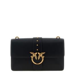 Pinko Tracolla Love One Classic Nero Antique Gold - 1