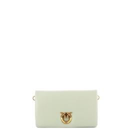 Pinko Mini bag Click Soft Horizontal Grigio Perla Antique Gold - 1