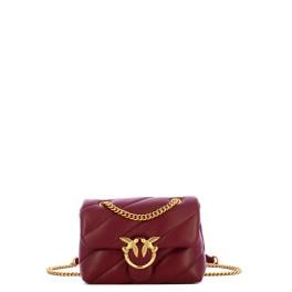 Pinko Mini Borsa a tracolla Love Puff Maxi Quilt Ribes Intenso Antique Gold - 1