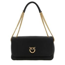 Pinko Tracolla Click Soft Horizontal Nero Antique Gold - 1