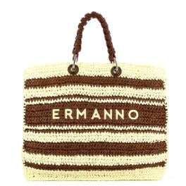 Ermanno Firenze Tote bag Ashley Stripe Dark Brown - 1