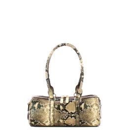 Ermanno Firenze Brianna Python piccola bowling bag Beige - 12402201 3 - 1