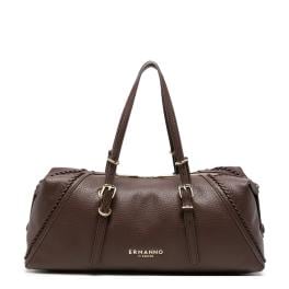 Ermanno Firenze Bianca bowling bag grande Dark Brown - 12402231 2259 - 1