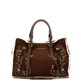 Ermanno Firenze Barbara Shirling tote piccola Dark Brown - 12402298 2259 - 1