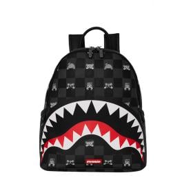 Sprayground Zaino Small Gray Peeking Character Check Savage Limited Edition - 1