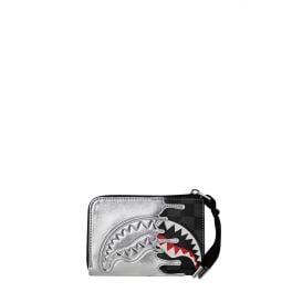 Sprayground Portafoglio Silver Side Drip Limited Edition - 1