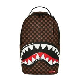 Sprayground Zaino Shakrs in Paris WTF Bubble Brown Check Limited Edition - 1