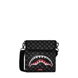 Sprayground Borsello Shark in Paris WTF Bubble Black Check Limited Edition - 1