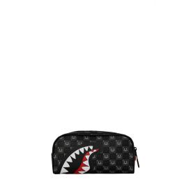 Sprayground Astuccio Shark in Paris WTF Bubble Black Check Limited Edition - 1