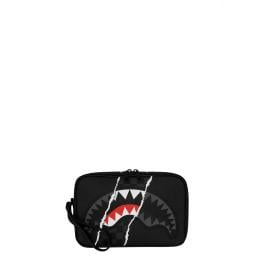Sprayground Beauty Case Center Rip Revealing Gray Check Limited Edition - 1