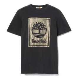 Timberland T-Shirt Stack Logo Black - 1