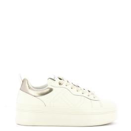 Twinset Sneakers Donna in pelle Bianco Oro - 1