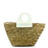Straw basket handbag Ariel - WHITE