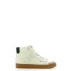 Sneakers Alta in pelle Bianco - 1