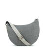 Borbonese Luna Bag Middle Jet Hobo a tracolla - 1