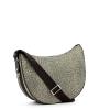 Borbonese Luna Bag Middle Jet Hobo a tracolla - 2