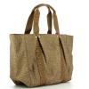 Borbonese Shopping Bag Large in Nylon Riciclato Beige Marrone - 2