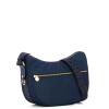 Borbonese Borsa Luna Bag Small con taschino in Nylon Riciclato Blu - 2