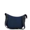 Borbonese Borsa Luna Bag Small con taschino in Nylon Riciclato Blu - 3