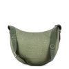 Borbonese Borsa Luna Bag Middle con taschino in Nylon Riciclato Clay Gray - 3
