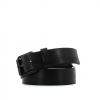 Leather belt 3.5 cm-BLACK-110