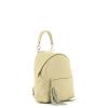 Leonie leather backpack-BEIGE-UN